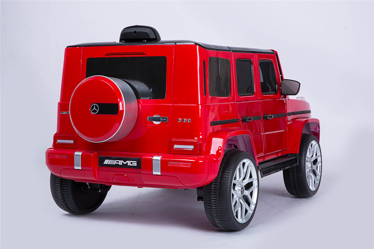 Mercedes Benz G63 Children's Electric Vehicle with Remote Control, 12V Spring Suspension, Safety Lock, and License - V.I.P Digital Presence