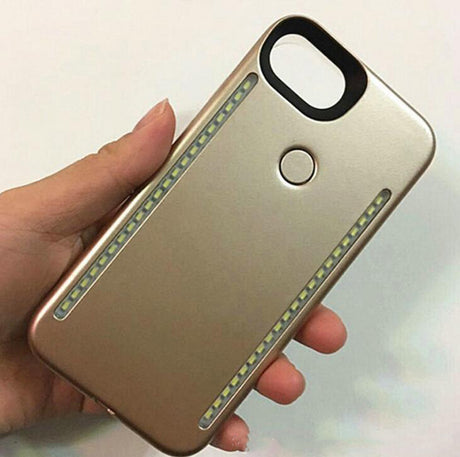 Light Up Duo Case for iPhone X SE 6 7 8 Plus Selfie Luminous Cover with Retail Package - V.I.P Digital Presence