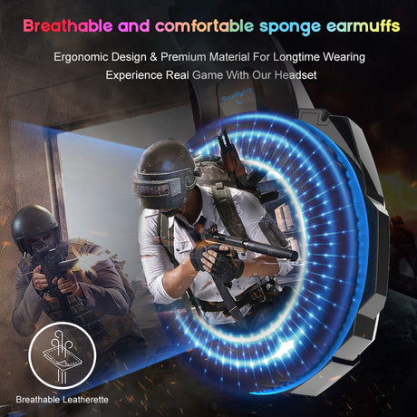 S9 Head mounted Esports Gaming Earphones Wired Luminous Computer Earphones PS4 Earphones - V.I.P Digital Presence