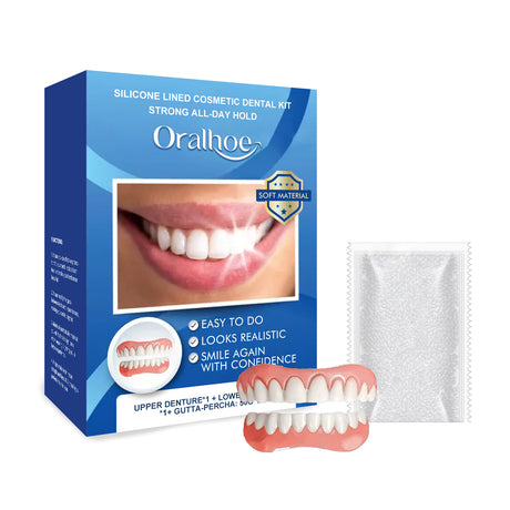 Cosmetic Dentures, Dental Cosmetic Sets To Enhance Smile Appearance Comfortable Material Dentures - V.I.P Digital Presence