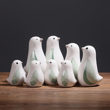 Home decoration small accessories Nordic creative cute ceramic bird ornaments Home living room Wine cabinet Room decoration - V.I.P Digital Presence