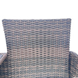 Wicker Patio Conversation Furniture Set Outdoor Furniture Set with Removable Cushions & Table - V.I.P Digital Presence