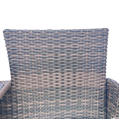 Wicker Patio Conversation Furniture Set Outdoor Furniture Set with Removable Cushions & Table - V.I.P Digital Presence