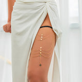 Pure desire butterfly tassel leg chain female sweet cool multi-layer chain star shaped leg ring sexy thigh chain - V.I.P Digital Presence