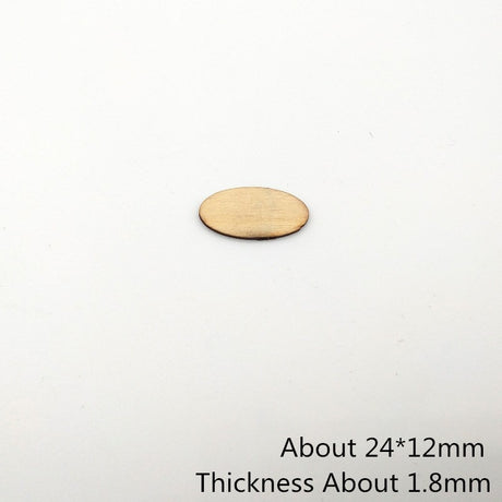 100pcs Elliptic Natural Wooden Chips Crafts For Handmade Card Diy Pattern Tag Scrapbooking Embellishment Wood Making - V.I.P Digital Presence