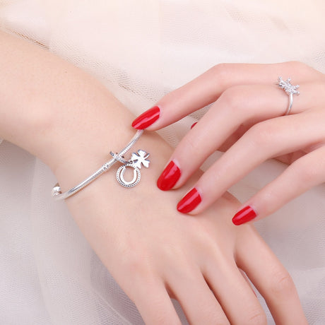 Jewelrypalace 100% 925 Sterling Silver Charms 4 Leaf Clover Charms Beads fit Bracelets Anniversary Gifts Fashion DIY Jewelry - V.I.P Digital Presence