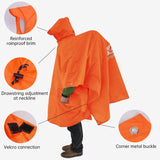 3 - in - 1 Waterproof Rain Poncho for Outdoor Use: Motorcycle, Camping, Hiking & Travel - V.I.P Digital Presence