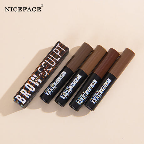 NICEFACE New 4 Color Eyebrow Dyeing Cream Slim Brush Head Waterproof/Anti-Sweat Eyebrow Dyeing Liquid Long Lasting Makeup Without Smudging - V.I.P Digital Presence