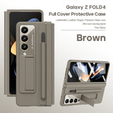 Samsung Fold5 phone case FOLD4 folding screen leather hinge pen slot all inclusive protective cover film, suitable for all in one use - V.I.P Digital Presence