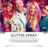 Body Glitter Spray, Facial Collarbone Hair Highlighter Spray To Brighten Glitter Ball Festive Carniva - V.I.P Digital Presence