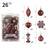 Christmas Ball Set 6cm Painted Alien Ball Powder Snowflake Set Box Christmas Supplies - V.I.P Digital Presence
