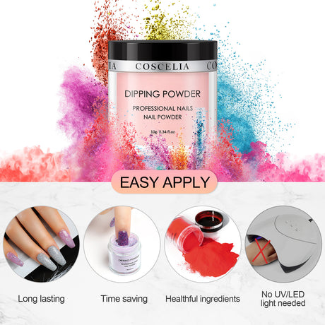 COSCELIA Dipping Foundation Glue Sealing Layer Drying Anastomosis Agent With 6-Color Dipping Powder Free Light Baking Optional Color - V.I.P Digital Presence