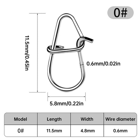 100PCS Stainless Steel Fishing Swivels – Corrosion-resistant for lures/hooks, saltwater/freshwater. - V.I.P Digital Presence