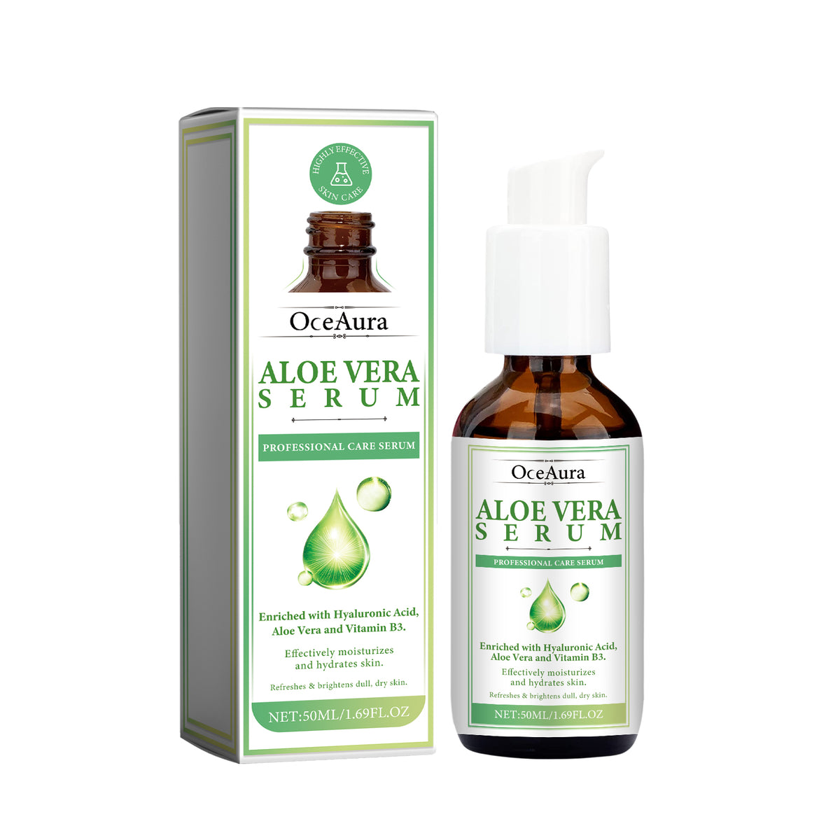 Aloe Vera Serum, Repair Dry Skin Moisturizes And Hydrates To Lighten Pimples And Seal Delicate Pores - V.I.P Digital Presence