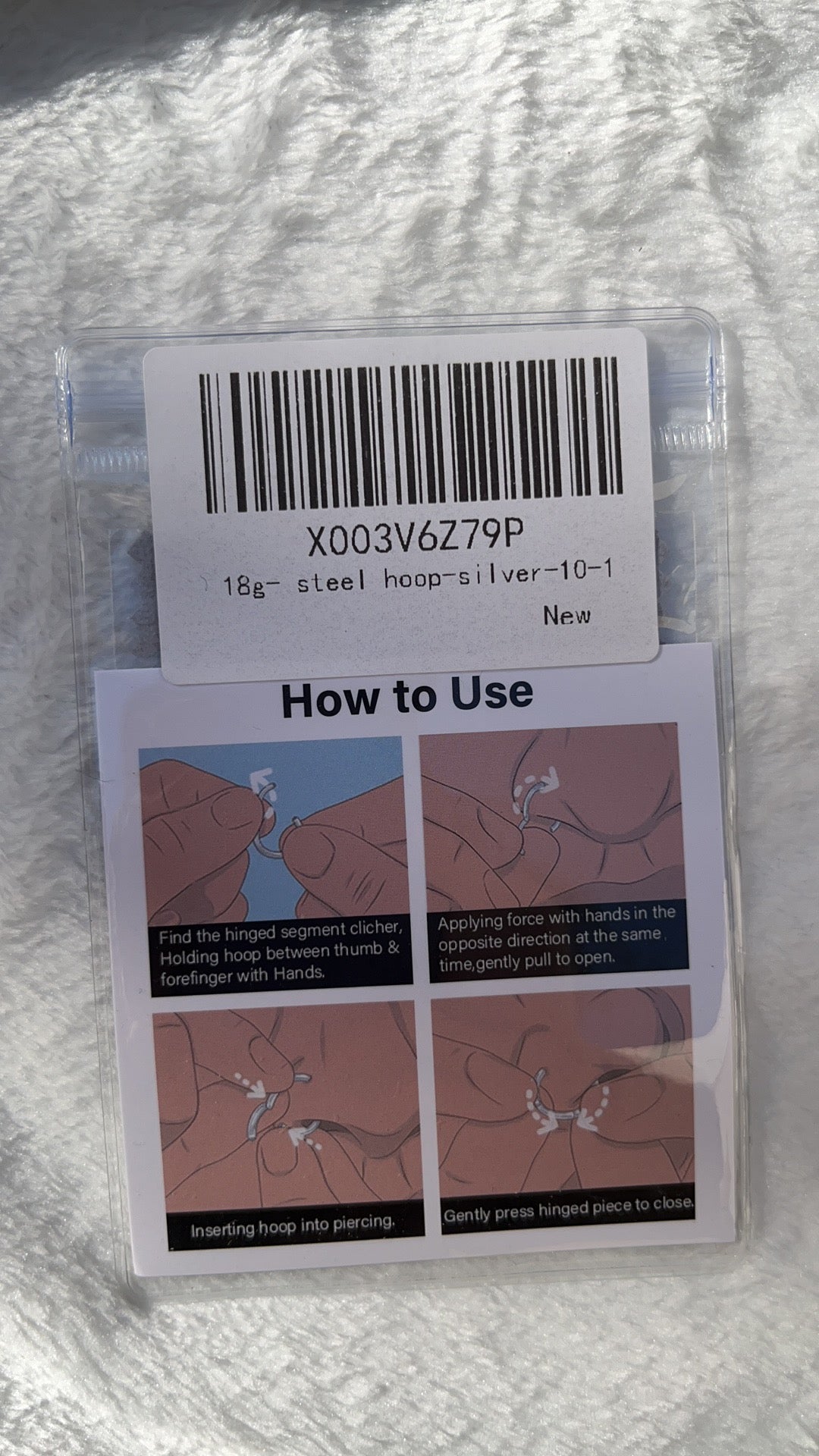 18g- steel hoop-silver-10-1 - V.I.P Digital Presence