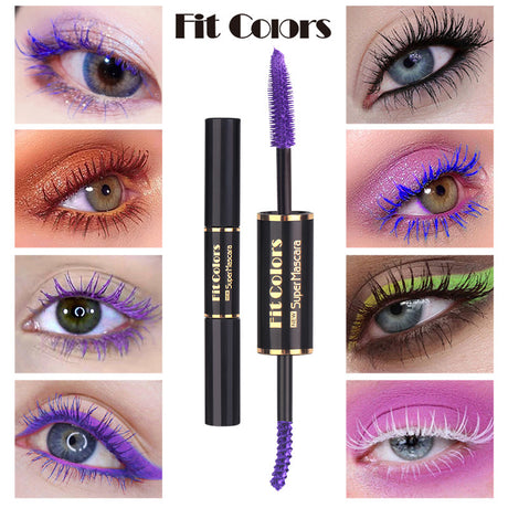 Fit Colors Double-Head Color Mascara Thick Curling Waterproof Not Smudged Multi-White Eyebrow Mascara - V.I.P Digital Presence