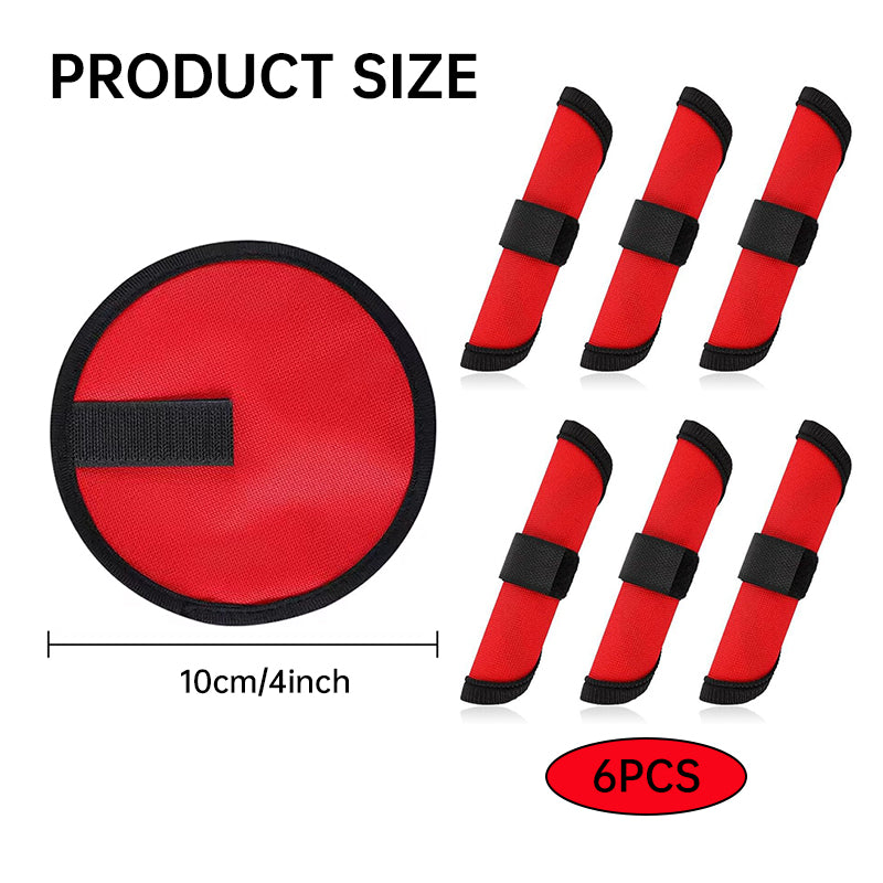 6 - piece set of 5.9 - inch lure wraps. Doubles as covers, gloves, hook protectors. Keeps anglers safe while fishing. - V.I.P Digital Presence