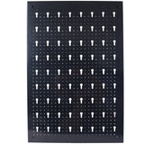 4-foot metal garage nail board tool rack with 3 nail board wall mounted tools for storing nail boards, black - V.I.P Digital Presence