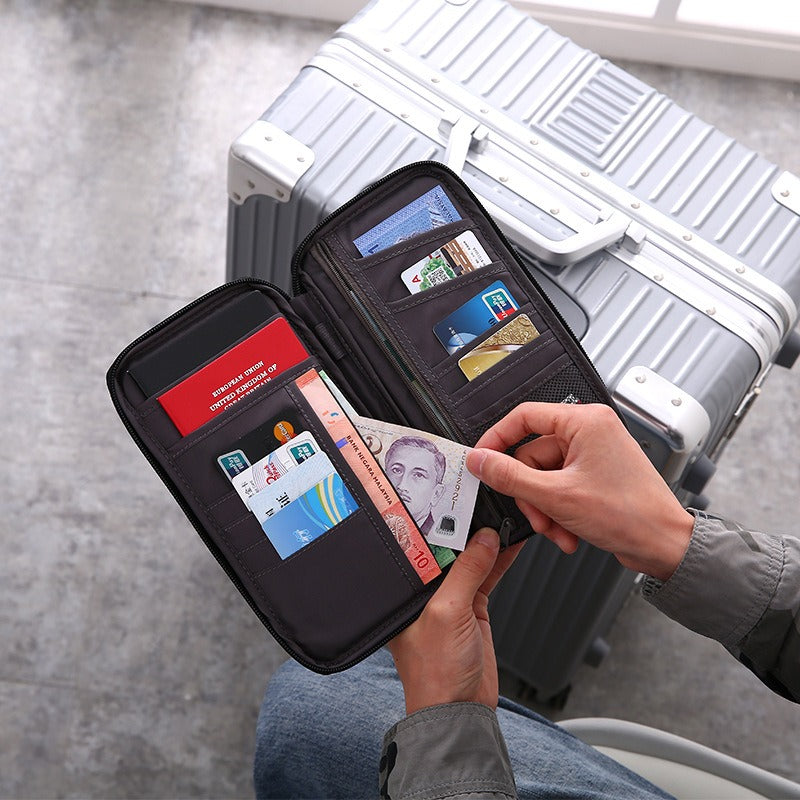 Travel Passport Purse Multifunction Credit Card Package Travel Accessories Storage Bag Waterproof Portable Card Package - V.I.P Digital Presence