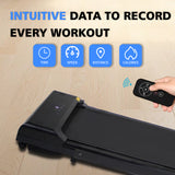 Walking Pad Treadmill Under Desk 2 in 1 Folding Portable Treadmill for Home Office Walking Jogging Machine 240 lb Capacity Black - V.I.P Digital Presence