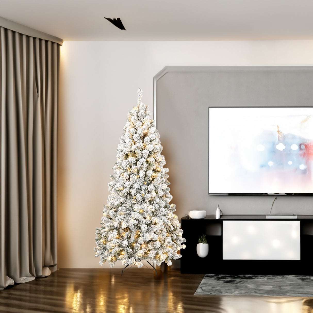 7FT PVC Memory Wire Christmas tree (With Light) - V.I.P Digital Presence