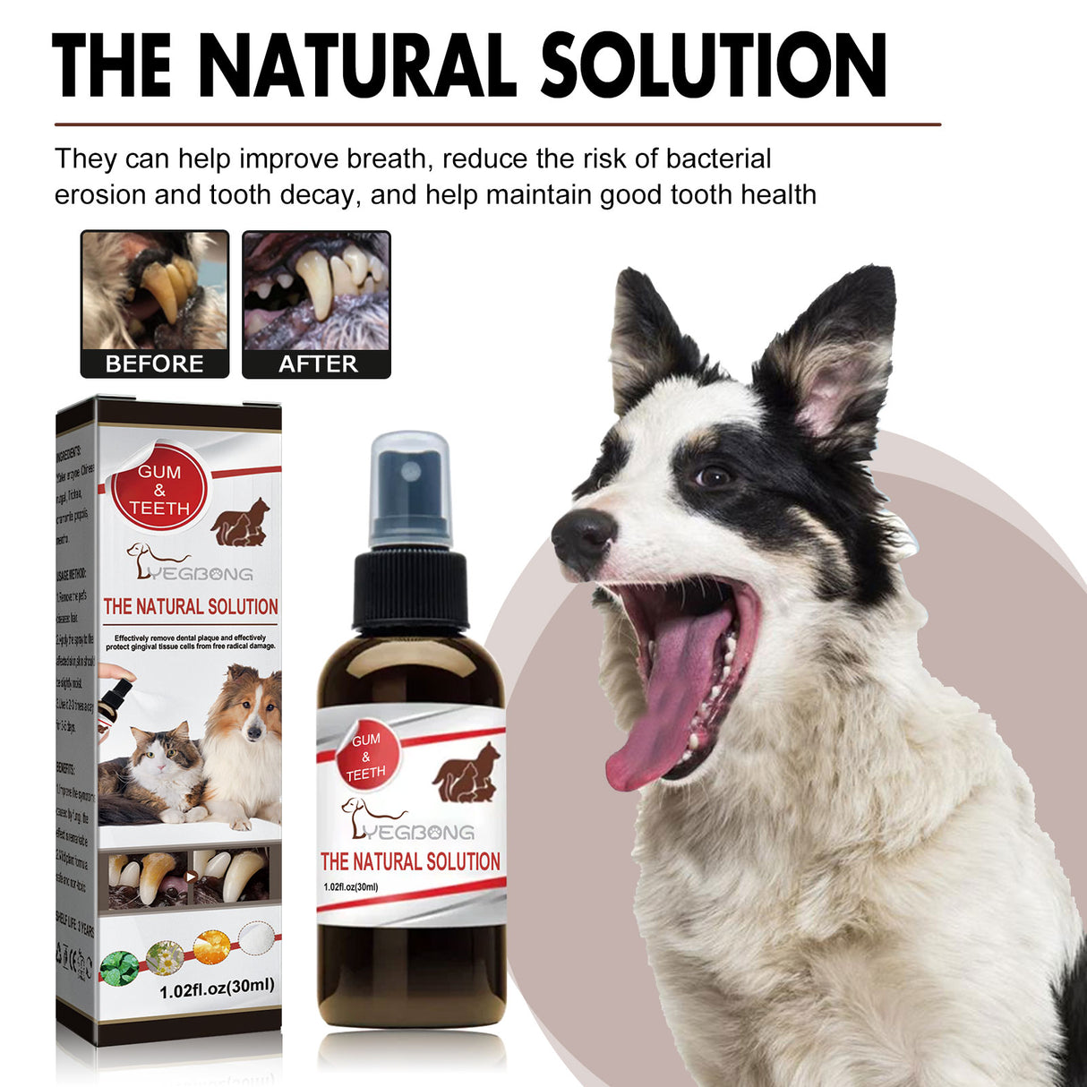Pet Tooth Cleaning Spray, Cats And Dogs Removal Tartar Stains Bad Breath Oral Cleaning Spray - V.I.P Digital Presence
