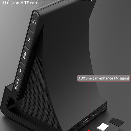 Three in one wireless charger Bluetooth speaker wireless charging alarm clock phone holder - V.I.P Digital Presence