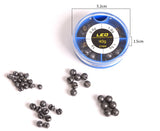 LEO 4 Sizes Mini Round Fishing Lead Weights Set Split Lead  Sinkers Weight 0.6g 1g 1.5g 1.8g - V.I.P Digital Presence