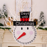 Christmas decorations Christmas plaid hat old man hat snowman pointer wooden calendar - V.I.P Digital Presence