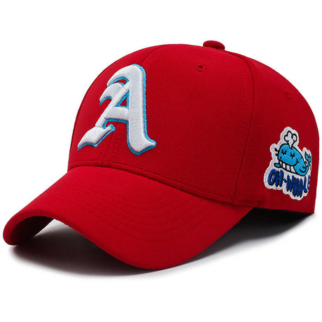 Fashion Gothic Letter A Side Whale Embroidery Baseball Caps Spring and Autumn Outdoor Adjustable Casual Hats Sunscreen Hat - V.I.P Digital Presence