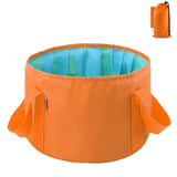 Cubo plegable portátil multiusos para viajes al aire libre, cubo para pies, lavabo, cubo para acampar, cubo agrandado