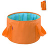 Cubo plegable portátil multiusos para viajes al aire libre, cubo para pies, lavabo, cubo para acampar, cubo agrandado