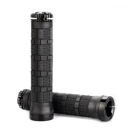 Mountain Bike Rubber Handle Aluminum Alloy Integrated Plug Lock Handle Riding Equipment Accessories - V.I.P Digital Presence