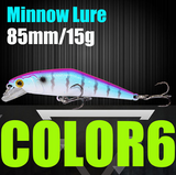 AFISHLURE Fishing Lure Wobblers Trout  85mm/15g Minnow  Hard Baits Iscas Artificial Pesca Leurre