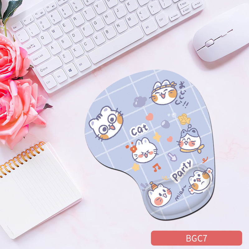 Silicone wrist mouse pad female comfortable computer soft non-slip hand rest pad thick non-slip wrist rest cute game pad - V.I.P Digital Presence