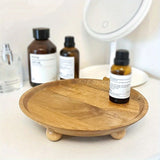 Acacia wooden fruit tray cake plate decoration Dim sum kitchen plate - V.I.P Digital Presence