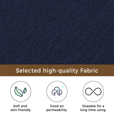 65" Mid-Century Modern Linen Fabric Corner Lounge Chair, Upholstered Indoor Chaise Lounge Solid Wood Sofa Bed for Bedroom - V.I.P Digital Presence