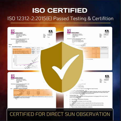 10 Pack Solar Eclipse Glasses ISO 12312-2:2015(E) & CE Certified 2015 Approved Safe Shades for Direct Solar Eclipse Viewing Dire - V.I.P Digital Presence