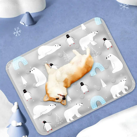 Summer Pet Cooling Pad Ice Crystal Gel Cool Down Cat To Dog Pet Grasp Bed Resistance Collapsible Rectangle Pad Accessories - V.I.P Digital Presence