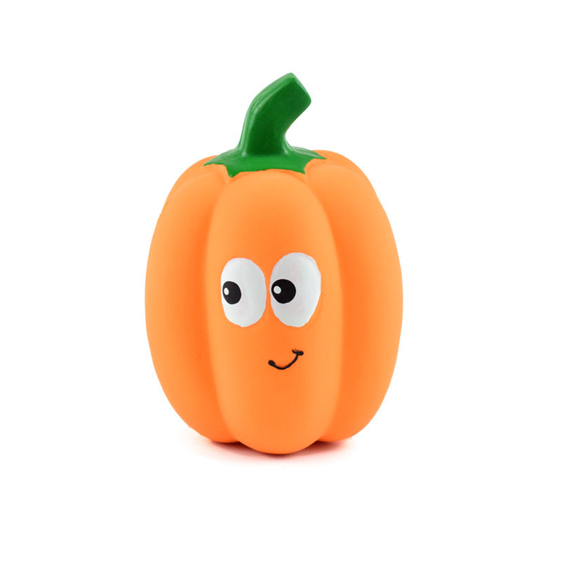 Pet Toy Latex Sound-emitting Pumpkin Realistic Cartoon Pumpkin Durable Dog Toy - V.I.P Digital Presence