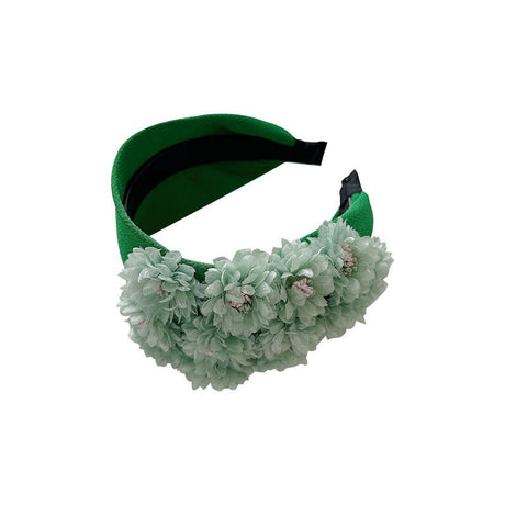 Flower series fashionable wide edge handmade fabric headband headband for women - V.I.P Digital Presence