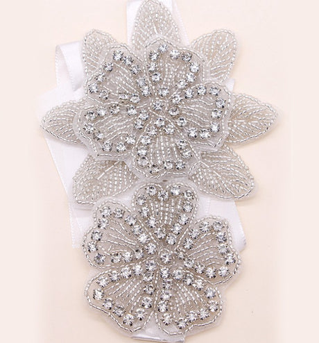 Sweet princess bridal headgear handmade crystal inlaid rhinestone flower cloth headband hair ornament - V.I.P Digital Presence