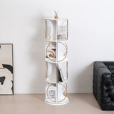 Display rack, 4-layer floor standing organizer, 360 ° rotation, stable and sturdy, can hold books and exhibits - V.I.P Digital Presence