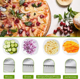 Mandoline Slicer, Vegetable Cutter, Strips Julienne Dicer (Orange) - V.I.P Digital Presence