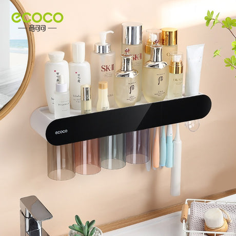 Toothbrush holder wall mounted home mouthwash cup electric non perforated dental tools, dental cylinder set holder - V.I.P Digital Presence