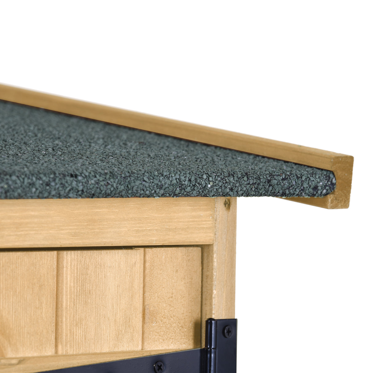 Outdoor 5.3ft Hx4.6ft L Wood Storage Shed Tool Organizer,Garden Shed, Storage Cabinet with Waterproof Asphalt Roof Natural - V.I.P Digital Presence