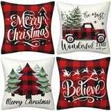 Black and red checkered car letter pillow cover, Amazon home sofa cushion cover, holiday pillow - V.I.P Digital Presence