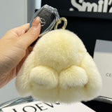 Cute Rex Rabbit Fur Doll Bunny Car Keychain Pendant Mini Bag Plush Dead Ornament Rabbit - V.I.P Digital Presence