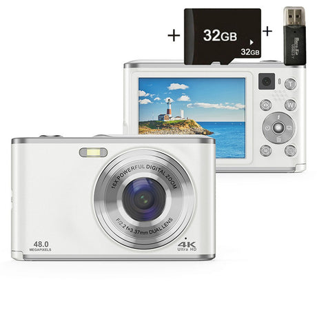 DC306 digital high-definition camera front and rear dual camera autofocus entry-level student card machine - V.I.P Digital Presence