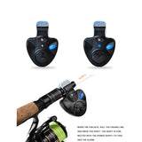 1pcs 40g Fishing Electronic LED Light Fish Bite Sound Alarm Bell Clip On Fishing Rod Black Tackle Fishing accessories - V.I.P Digital Presence